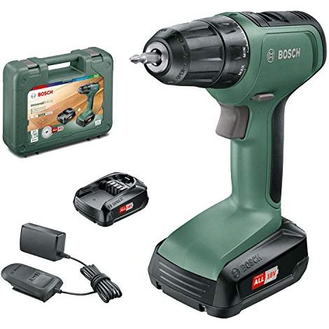 BOSCH - AVVITATORE CON BATTERIA A LITIOUNIVERSALDRILL 18, 1.5Ah (1/4)