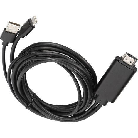 1,8 m langes 4K-HDMI-Kabel (Typ C auf HDMI) für Mobiltelefone an HD-Fernseher