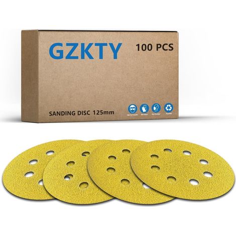 Schleifpapier 125mm Klett 800 Körnung 100 Stück 800 Körnung (1/5)