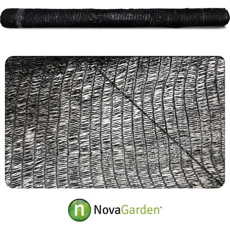 Mini rollo malla sombreo ocultaci贸n 70% negra 2x5m (1/3)
