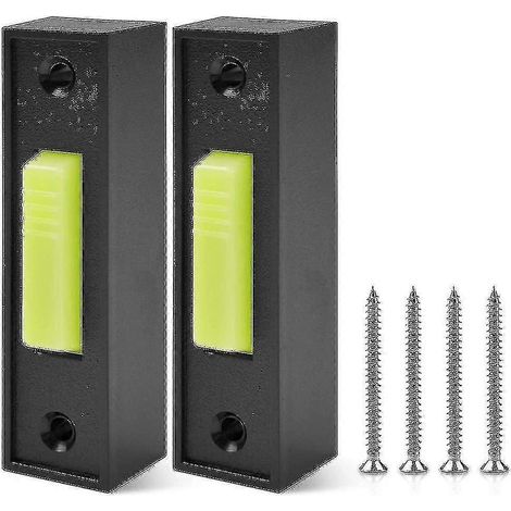 Set mit 2 universellen Garagentoröffnerschaltern 41a4166, beleuchtete Wanddrucktaster, schwarze Ausführung (1/5)