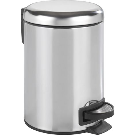 Portarifiuti a pedale Leman acciaio inox lucido WENKO (1/5)