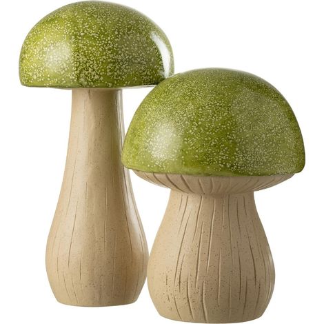 Lot de 2 Champignons Extérieur "Pasquale" 48cm Vert (1/2)