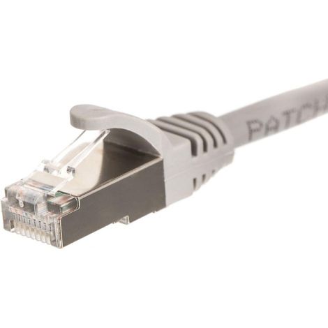 Patchkabel RJ45, Netrack-Ummantelung, Kat. 6 FTP/STP, 0,25 m, grau (1/2)