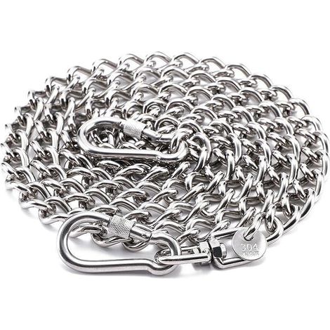 Laisse Chaîne pr Chien, Collier Inclus, 3,5mm, 20-30kg, 5m, 1,35cm (1/5)