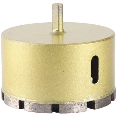 Scie Cloche pour Marbre, Foret Ouvre-verre en Céramique pour Pierre, Scie Cloche pour Carrelage 90 Mm, 100 Mm avec Poignée Triangulaire, Fente D'élimination des Copeaux, Eau de (1/5)