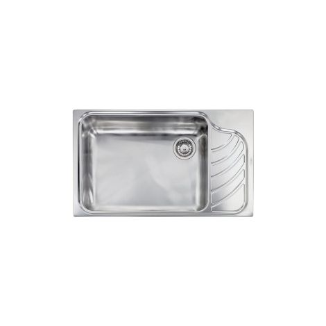 Lavello EUREKA 86x51 1 vasca sinistra+ gocciolatoio ACCIAIO INOX (1/5)