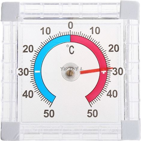 Termometro interno ed esterno da fissare, - da 50°C a +50°C, - da 50°C a +50°C (1/4)