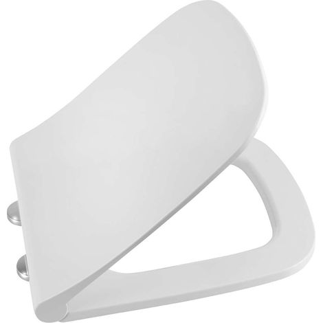 Sapho Garcia - Asiento de WC Slim, SoftClose, blanco/cromo 100727