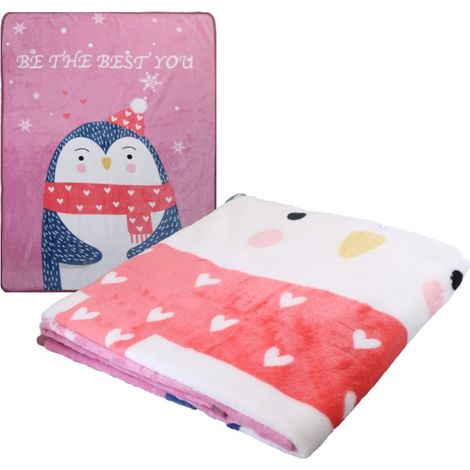 Morbida coperta per bambini con stampa 100x150 cm, calda, per bambini (1/2)