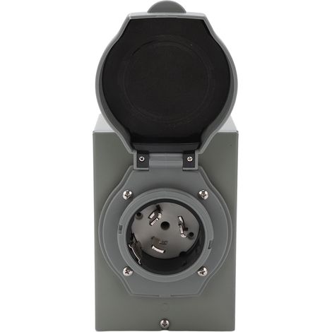 Boîtier d'entrée d'alimentation pour générateur 50 A, en alliage d'aluminium, 12 500 W, 125 V/250 V CA, pour prise extérieure (1/5)
