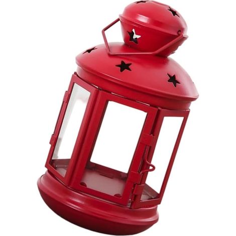 Farol decorativo para centros de mesa con fotos, portavelas de metal, farol colgante (1/4)