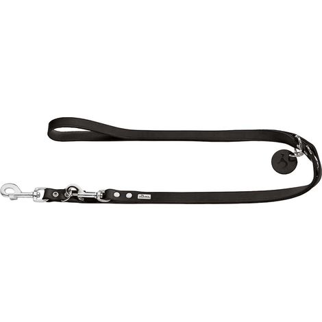 verst. Führleine, 13/200 Softvollrindleder, schwarz