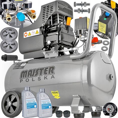 Ölkompressor Kolbenluftkompressor Leistungsstark 50L 8 BAR + Öl MP0062