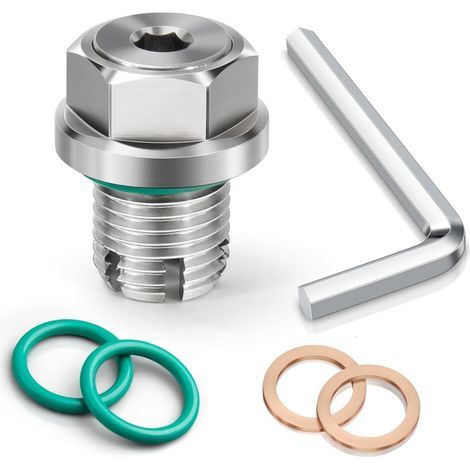 Bouchon de vidange d'huile surdimensionné 1,5 x 15 mm, kit de réparation de filetage autotaraudeur en acier inoxydable