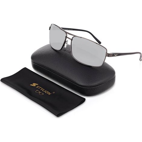 Herren-Sonnenbrille mit polarisierten, verspiegelten Gläsern und UV400-Filter POL-95 (1/5)
