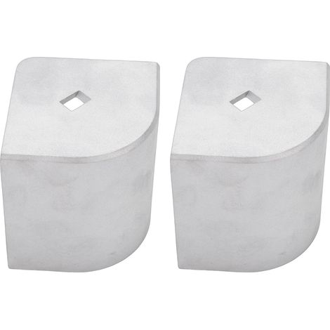 Eckkappe für Pontonboote – Toivize – 22015A – Hochfestes Aluminium, 90°-Eckenschutz, 2er-Set (1/5)