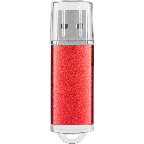 Clé USB 8GB Rouge Transparente - Mémoire Portable pour PC et Tablette (1/5)