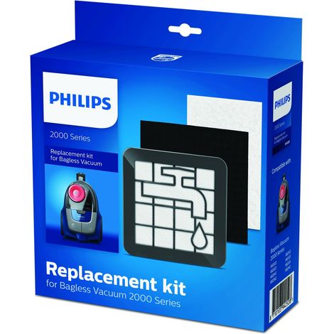 Kit de remplacement de filtre pour aspirateur sans sac, Série 2000 (1/5)