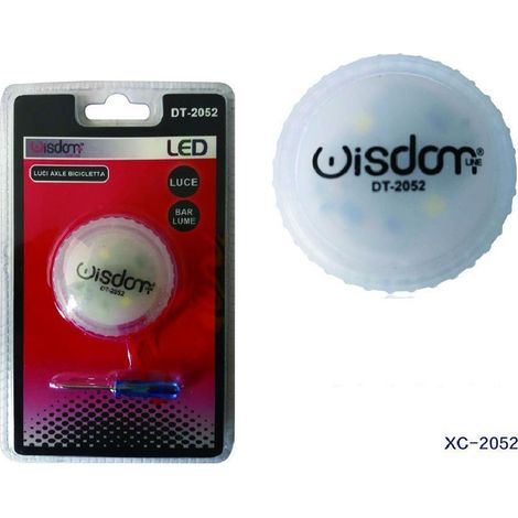 TRADE SHOP - Mini Luce A Vite Per Bici A Led Luci Ruota Raggi Pneumatico Bicicletta Dt-2052 -