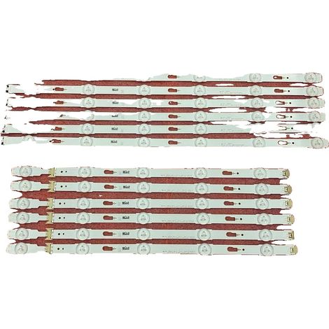 Barra di retroilluminazione a LED, lunga 972 mm, con 11 LED, compatibile con la serie UE48JU, realizzata in rame, con una durata media di 100.000 ore. (1/5)
