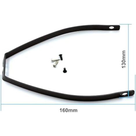 Support de garde-boue arrière – Nosheir – pour F30/F40 – Compatible avec trottinettes électriques – Noir (1/3)