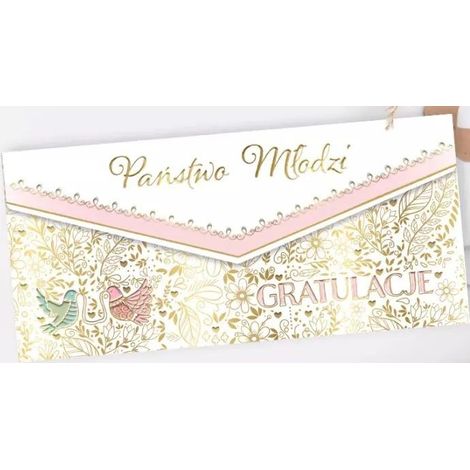 Hochzeitsumschlag-Puder
