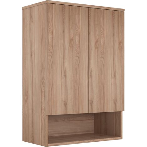 Badezimmerschrank "Bosco Lume 70" – 70 x 36 x 100 cm – Eiche (1/3)
