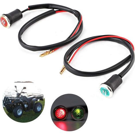 Motorcycle Turn Signal, Red Green, 12V, 46cm, Mountain Bike (1/5)