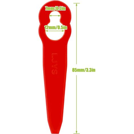 2 FSA 45 accessoires de tondeuse à gazon forme de citrouille L83 tondeuse tonte lame en Nylon coupe (1/5)