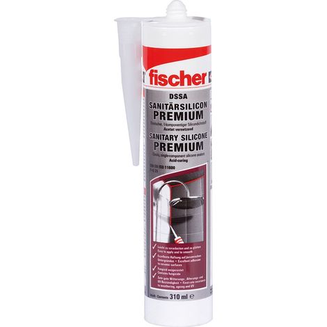 Fischer 1x Sanitärsilicon 310 ml DSSA TP transparent - 053100