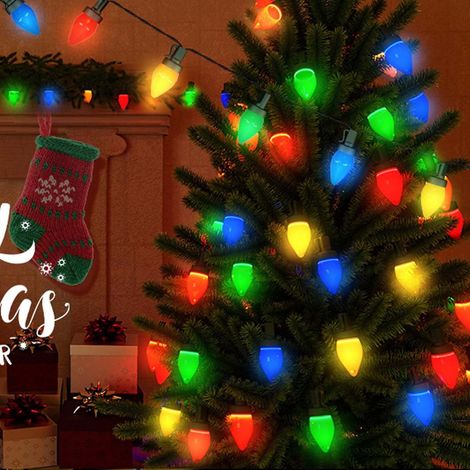 Guirlande Solaire Fraise - 20 LED Multicolores - 5 m - Éclairage Extérieur Jardin Arbre Balcon - 1 Pièce (1/5)