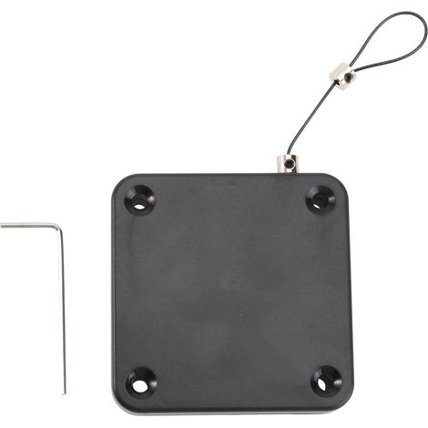Ferme-porte Noir sans Perçage Cordon de Serrage Automatique Boîtier Abs et Câble Acier, Force de Traction Élevée, Usage sur Porte Métallique en Milieu Commercial ou Ranch (1/5)