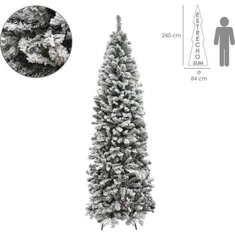 NATALE - ALBERO INNEVATO 240CM MOD. SLIM - MAURER (1/5)