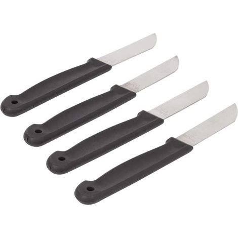 Set Coltelli da Cucina in Acciaio Inox e Impugnatura Ergonomica - 4 pz