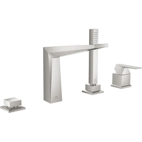 Grohe Allure Brilliant Mitigeur Bain/Douche 4 trous Finition inox brossé infinity, 29405DC0 (1/2)
