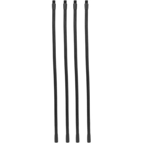 Tuyau de lampe à col de cygne en aluminium, calibre 10mm, Flexible, pour lampe de Table et de bureau, raccords d'éclairage 40cm, 4 pièces