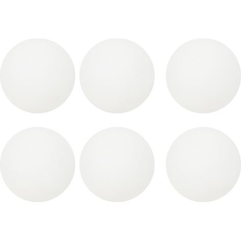 Lot de 6 balles de tennis de table REGAIL 3 étoiles en plastique ABS pour l'entraînement et le sport - Boîte en plastique blanc (1/5)