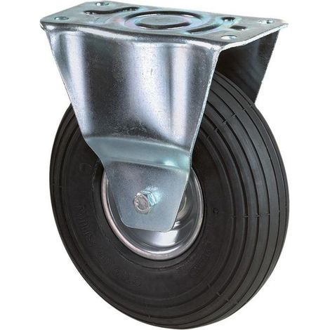 BS Rollen Rueda fija con placa atornillable goma rueda neumática 200 mm 75 kg - L410.C90.200 (1/3)
