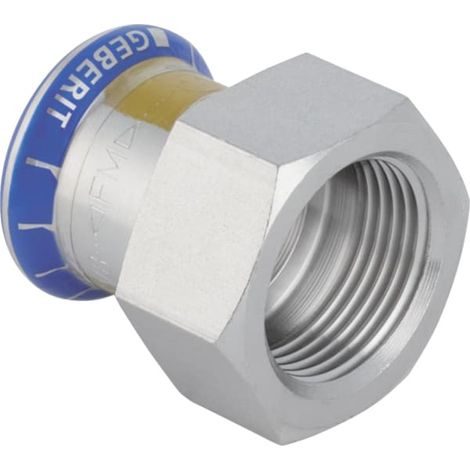 Geberit Mapress Edelstahl Übergang mit Innengewinde (Gas), DN 15 / 20, dø 18 mm, 34170 (1/5)