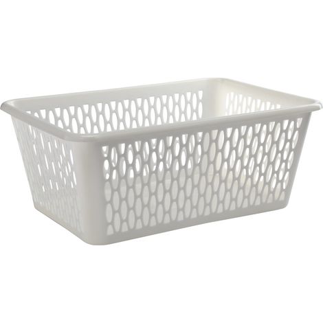 Cestino portaoggetti rettangolare grigio, 26x37x15 cm, organizer universale (1/2)