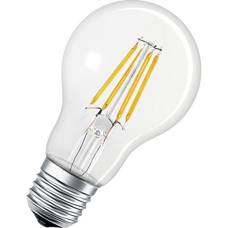 LEDVANCE Lampada Smart+ LED, tecnologia Bluetooth, E27, filament, dimmerabile, sostituisce lampadine da 50 W, bianco caldo, 2700 K, controllabile con Google, Alexa e Apple Voice Control (1/5)