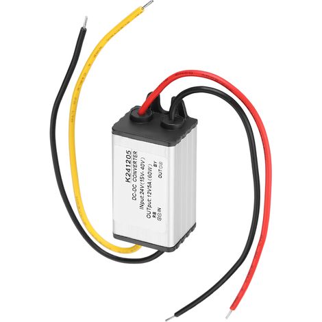 DC/DC-Wandler 24 V auf 12 V, hocheffizientes Abwärtsnetzteil, 5 A (1/5)