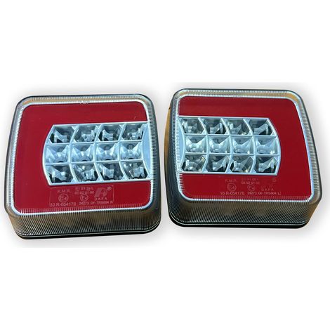 Feux arrieres led 12/24 volts 4 fonctions camions remorques (1/5)