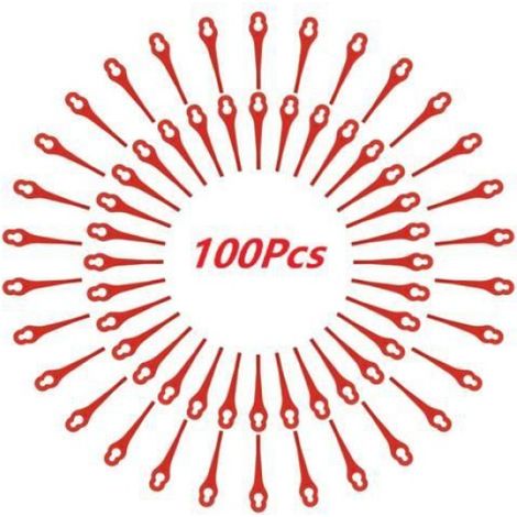 Lot de 100 Lames de Rechange pour Florabest Coupe Bordure LIDL FRTA 20 A1,FAT 18B2, FAT 18B3 (1/4)