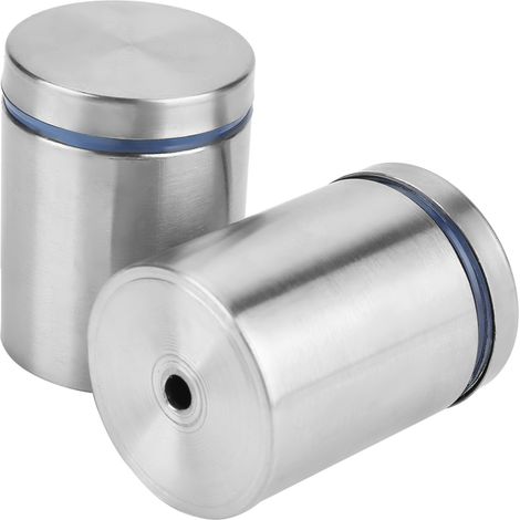 Lot de 8 vis de fixation publicitaires M3850 mm en acier inoxydable pour entretoises en verre (1/5)