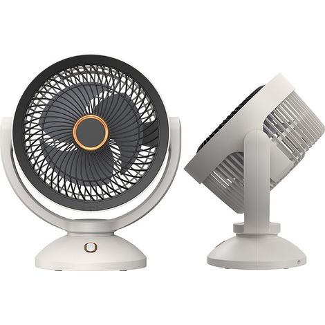 Ventilateur USB de circulation d’air mural et bureau 2 en 1, 4 vitesses réglables, avec veilleuse intégrée, design compact, idéal pour maison et bureau usage quotidien