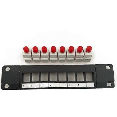 8-Port für FC ungeschirmtes Patchpanel, Rackmontage, 8 x Gigabit RJ-45 Ethernet-Anschlüsse