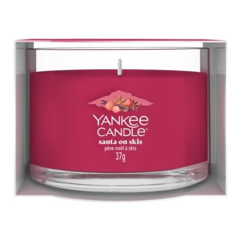 Yankee Candle Mini-Weihnachtsmannkerze auf Skiern, 37 g (1/2)