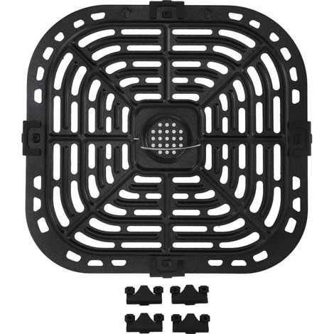 Square fryer replacement plate, 304 stainless steel grill pan, replacement vegetable plate, 24x23cm (1/5)